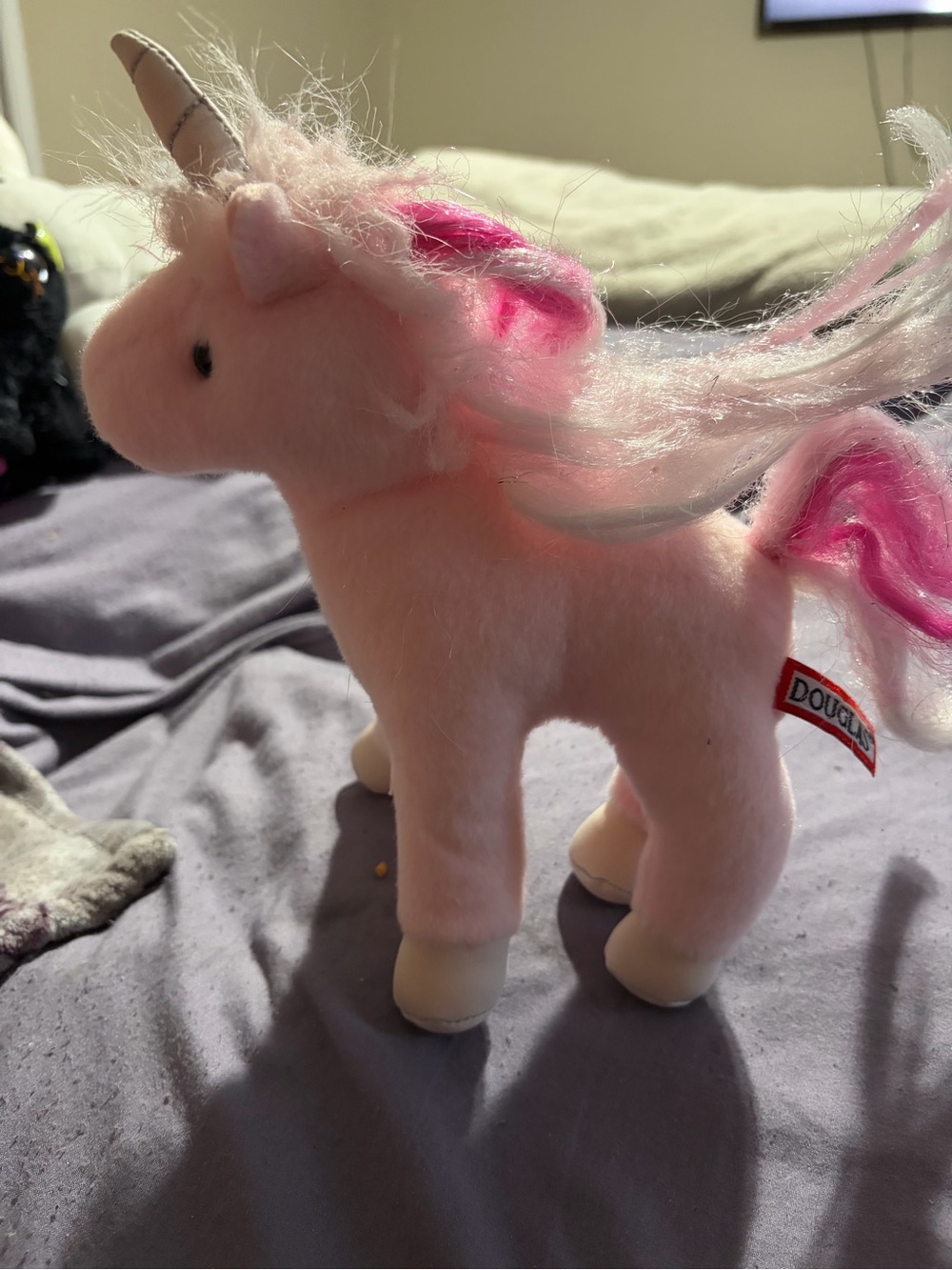 DOUGLAS MINI PINK HORSE UNICORN PLUSH TOY 7" SOFT (B7)